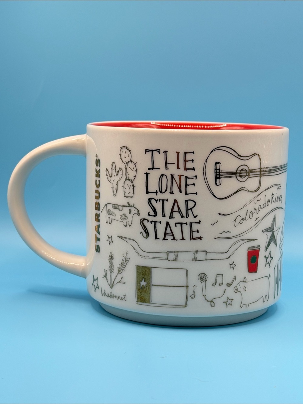 Starbucks Texas Been There Series Mug Holiday Gold Edition 2018 EUC HTF RARE